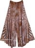 Red Hues Tie Dye Patchwork Flowing Long Skirt