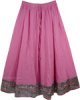 Ombre Blossoms Rippling Dance Tie Dye Long Skirt