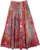 Marble Tie Dye Swamp Long Skirt
