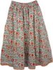 Chestnut Rose Floral Flexible Skirt