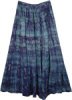 Fiord Marble Tie Dye Blue Skirt
