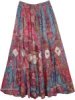 Tapestry Lotus Tie Dye Skirt