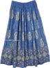 True Blue Crinkle Tall Skirt