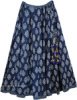 East Bay Blue Cotton Long Summer Skirt