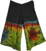Phoenix Wings Military Green Tie Dye Harem Trousers