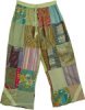 Green Amber Patchwork Lounge Trousers