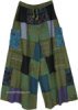 Plus Size Green Fern Handmade Sustainable Pants