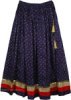 Martinique Printed Skirt with Solid Border