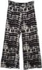 Yoga Pants with Tie Dye Print Fold Over Waist