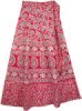 Mandy Pink Womens Wrap Skirt