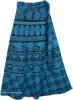 Blue Bayoux Long Tie Around Skirt