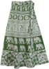 Woodland Green Wrap Around Skirt