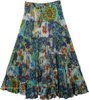 Thunder Multicolor Floral Modest Skirt