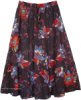 Ruby Floral Cotton Print Skirt