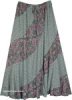 Autumn Hues Crinkled Cotton Summer Skirt