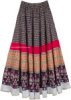 Navy Seal Cotton Printed Long Skirt