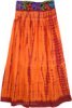 Mandara Uneven Hem Cotton Patchwork Skirt