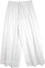 Angel White Wide Leg Split Pant Skirt