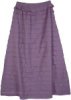 Tomato Red Long Tiered Skirt in Cotton