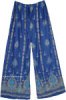 Persian Blue Palazzo Long Hippie Pants