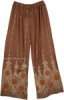 Luxor Gold Wrap Around Long Skirt with Geometric Prints