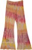 Black Rainbow TieDye Womens Gaucho Pants