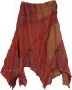 Free and Easy Boho Summer Cotton Skirt in Copper Rust