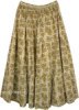 Sea Blue Wide Leg Ethnic Style Palazzo Pants