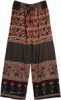 Ibiza Summer Palazzo Pants with Floral Print
