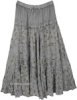 Bluestar Amsonia Crinkled Printed Long Skirt