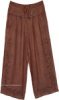 Nut Brown Boho Comfort Straight Pants