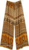 Marigold Yellow Paisley Boho Palazzo Pants