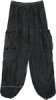 Cloudy Charcoal Cotton Gauze Harem Dream Pants