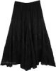 Raven Embroidered Gypsy Renaissance Skirt