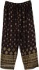 Womens Midnight Golden Printed Rayon Pants