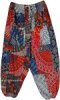 Toasty Teal Solid Rayon Harem Trousers