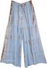 Sky Blue Serenity Tie Dye Split Skirt Pants