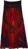 Sunburst Stretchy Soft Long Skirt in Tie Dye