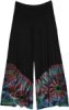 Fire Tie Dye Stretchy Wide Leg Lounge Pants