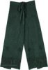Forest Green Back Front Self Tie Wrap Pant
