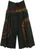 Forest Flame Tie-Dye Cotton Wide Pants