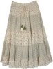 Night Flowers Womens Long Skirt