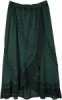 Forest Fern Boho Lace Rayon Maxi Skirt