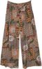 Sandy Safari Paisley Boho Wide Leg Pants