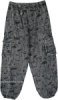 Ash Mushroom Boho Harem Cargo Pants