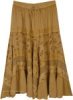 Soft and Flowy Honey Fairy Long Boho Skirt