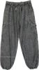Ashfall Stonewashed Boho Cargo Harem Joggers
