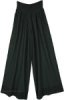 Gaia Green Cotton Wide-Leg Palazzo Pants