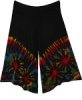 Cosmic Burst Tie Dye Boho Wide Leg Capri