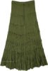 Enchanted Forest Cotton Tiered Broomstick Skirt